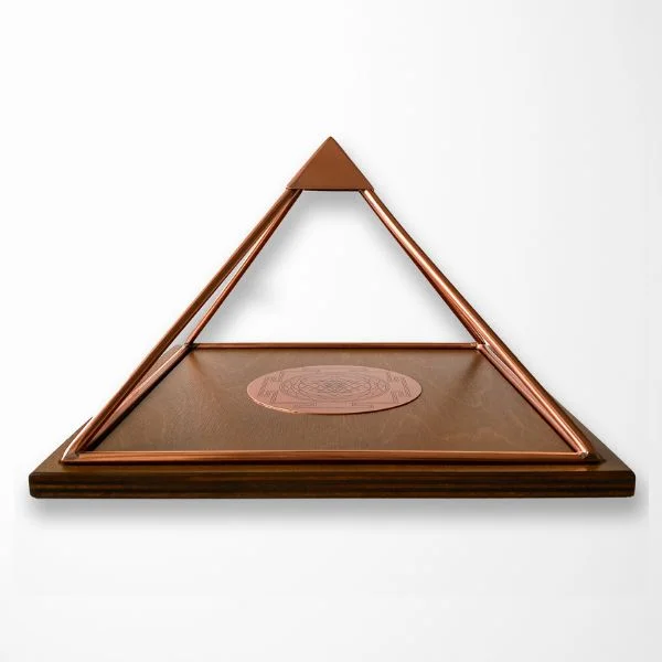 Copper Pyramid with Sri Yantra