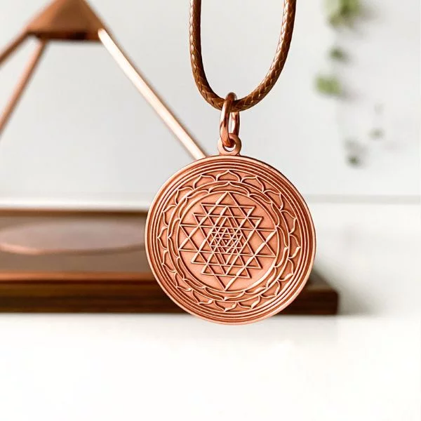 Copper Shree Yantra Pendant
